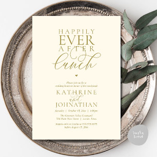 Invitation Mariage Élégant et Déjeuner de Fuite Amoureuse