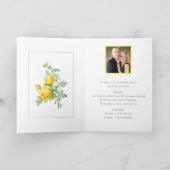 Invitation Mariage élégant et ensoleillé des roses jaunes (Intérieur)