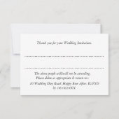 Invitation Mariage élégant et luxueux Deep Purple Gold (Dos)