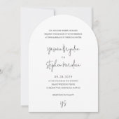 Invitation Mariage élégant et moderne Yasmin (Devant)
