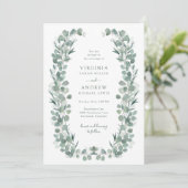 Invitation Mariage Élégant et Rustique sur le Thème Botanique (Debout devant)