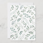 Invitation Mariage Élégant et Rustique sur le Thème Botanique (Dos)