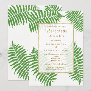 Invitation Mariage Élégant et Stylisé de Fougère