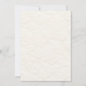 Invitation Mariage Élégant Faux Cuivre sur Fond Blanc Crème (Dos)