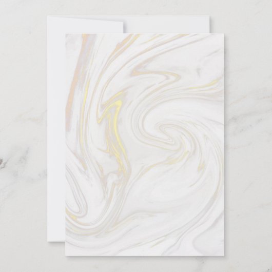 Invitation Mariage élégant fiançailles boho or simple (Dos)