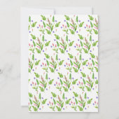 Invitation Mariage élégant Fleurs d'été (Dos)