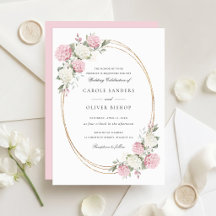 Mariage Élégant Fleurs Hydrangea Rose Verdure
