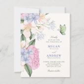 Invitation Mariage élégant floral (Devant)