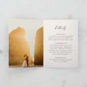 Invitation Mariage Élégant Gris Traditionnel (Intérieur)
