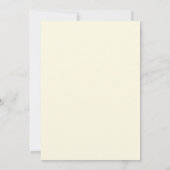 Invitation Mariage Élégant Hydrangea Blanc Jaune (Dos)