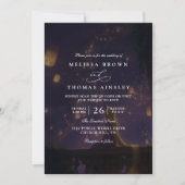 Invitation Mariage Élégant Lanternes Emmêlées Code QR Moderne (Devant)