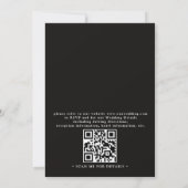 Invitation Mariage Élégant Lanternes Emmêlées Code QR Moderne (Dos)
