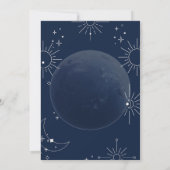 Invitation Mariage élégant Lune & Étoiles  (Dos)