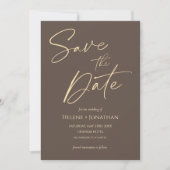 Invitation Mariage Élégant Minimal Classique Enregistrer La D (Devant)
