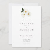 Invitation Mariage Élégant Minimaliste à l'Aquarelle de Margu (Devant)