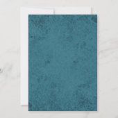 Invitation Mariage élégant minimaliste bleu (Dos)