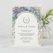 Invitation Mariage élégant minimaliste Boho-Nouveau (Debout devant)