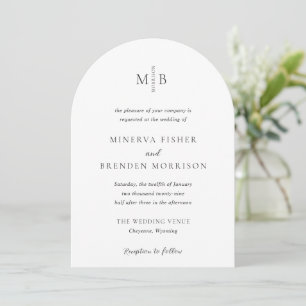 Invitation Mariage Élégant Moderne