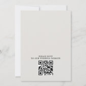 Invitation Mariage élégant moderne à budget Eucalyptus QR Cod (Dos)