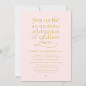 Invitation Mariage Élégant Moderne, Amour Éternel, Réception (Devant)