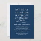 Invitation Mariage Élégant Moderne, Amour Éternel, Réception (Devant)