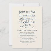 Invitation Mariage Élégant Moderne, Amour Éternel, Réception (Devant)