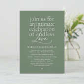 Invitation Mariage Élégant Moderne, Amour Éternel, Réception (Debout devant)