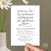 Invitation Mariage Élégant Moderne, Amour Éternel, Réception
