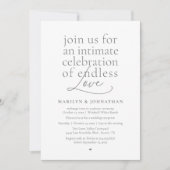 Invitation Mariage Élégant Moderne, Amour Éternel, Réception (Devant)