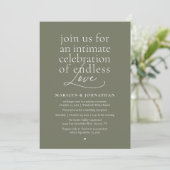 Invitation Mariage Élégant Moderne, Amour Éternel, Réception (Debout devant)