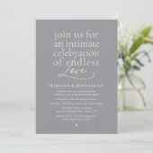 Invitation Mariage Élégant Moderne, Amour Éternel, Réception (Debout devant)