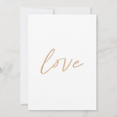 Invitation Mariage Élégant Moderne Blanc & Formel (Dos)