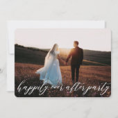 Invitation Mariage Élégant Moderne Calligraphié (Devant)