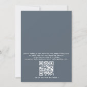 Invitation Mariage élégant moderne chic code QR Agate Rock (Dos)
