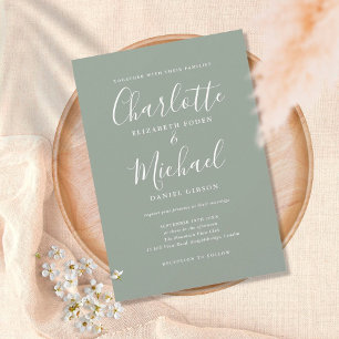 Invitation Mariage élégant moderne de style signature