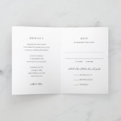 Invitation Mariage Élégant Moderne Neutre (Intérieur)