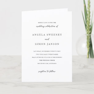 Invitation Mariage Élégant Moderne Neutre