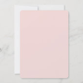 Invitation Mariage Élégant Moderne Rose Pâle (Dos)