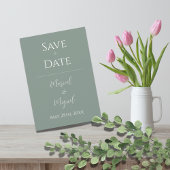 Invitation Mariage élégant moderne vert