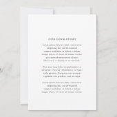 Invitation Mariage Élégant Monogramme (Dos)