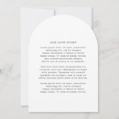 Invitation Mariage Élégant Monogramme (Dos)