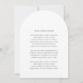 Invitation Mariage Élégant Monogramme (Dos)