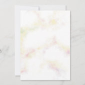 Invitation Mariage élégant Motif joli et coloré (Dos)