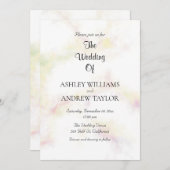 Invitation Mariage élégant Motif joli et coloré (Devant / Derrière)