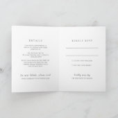 Invitation Mariage élégant noir et blanc intemporel (Intérieur)