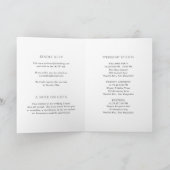 Invitation Mariage Élégant Noir et Blanc Simple Moderne (Intérieur)