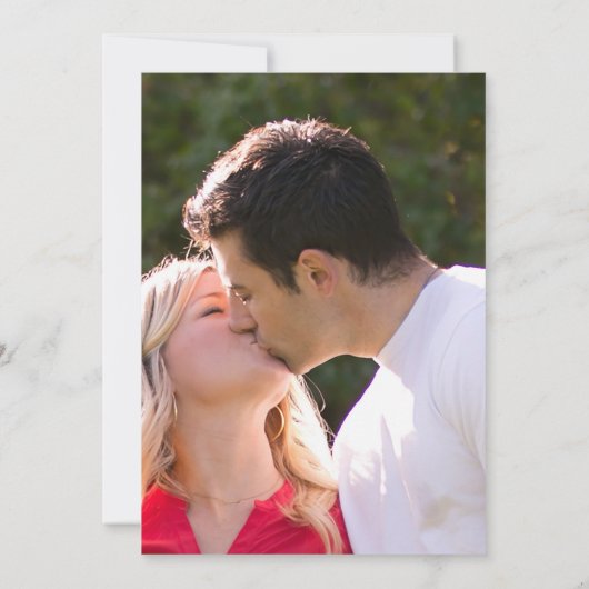 Invitation Mariage élégant photo moderne (Dos)