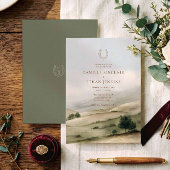 Invitation Mariage Élégant Ranch de l'Ouest