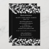 Invitation Mariage élégant Renouveau Vow Renouveau Silver Hol (Devant / Derrière)