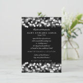 Invitation Mariage élégant Renouveau Vow Renouveau Silver Hol (Debout devant)